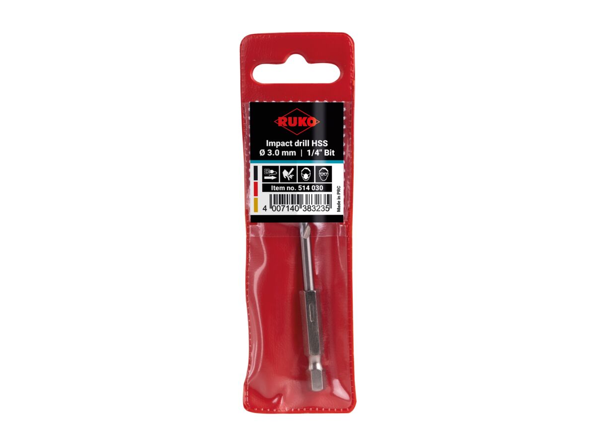 Ruko Impact Drill Bit - 3.0mm