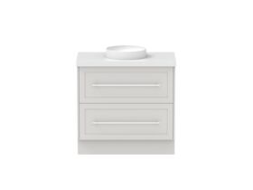 Hero - Kado Lux 900mm All Drawer Floor Mounted Vanity Unit 2 Drawers Single Centre Vanity 50mm Top