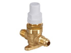 Castel Packed Cap Line Valve 3/8" Flare 6410/3