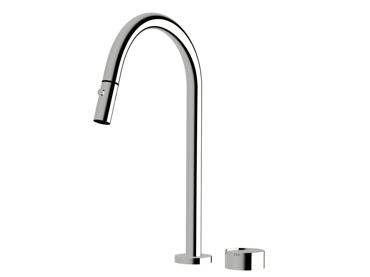 Hero - Sussex Pure Elemental Progressive Sink Mixer Set Pull Out Spray Chrome (4 Star) Lead Free