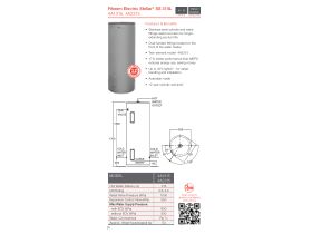 Specification Sheet - Rheem Stellar 315L Stainless Steel Electric Hot Water System