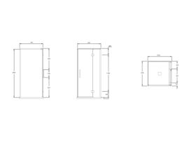 Kado Lux Shower System 1000x1000 Centre Outlet Chrome Plated