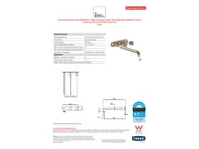 Specification Sheet - Faucet Strommen Vara Fin Wall Basin / Bath Hostess Tap System Right Hand 250mm Trimset Discovery Bronze (6 Star) Lead Free