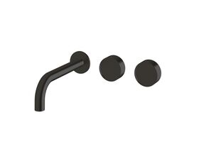 Hero - Sussex Pure Elemental Wall Basin Hostess System 200mm PVD Matte Black (3 Star) Lead Free