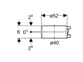 Geberit Sleeve Coupling Electroweld 40mm