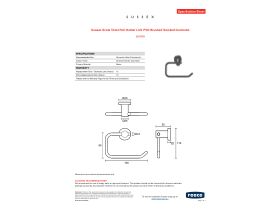 Specification Sheet - Sussex Scala Toilet Roll Holder LUX PVD Brushed Smoked Gunmetal