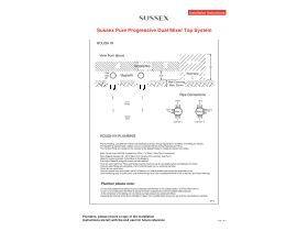 Installation Instructions - Sussex Pure Progressive Dual Mixer Tap System