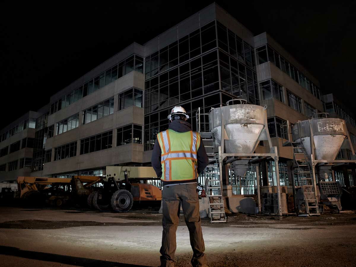 USB Rechargeable Hard Hat HeadLamp