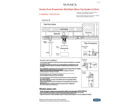 Installation Instructions - Sussex Pure Progressive Wall Basin Mixer Tap System (3 Star)
