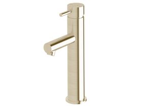 Sussex Scala Medium Basin Mixer Tap LUX PVD Brushed Platinum Gold (5 Star)