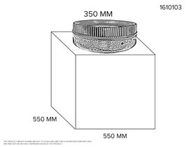 Return Air Box - 550mm x 550mm With 1 x 350mm