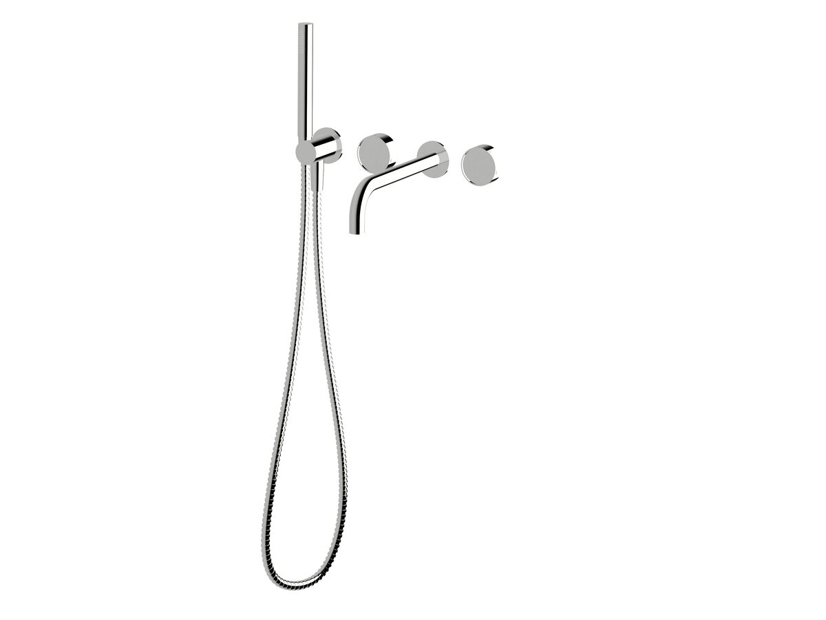 Hero - Sussex Pure Elemental Progressive Bath Mixer System with Handshower 250mm Chrome