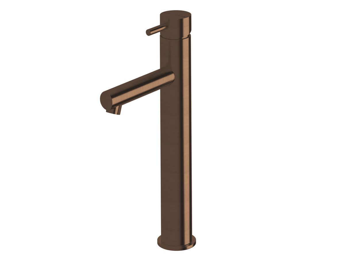 Hero - Sussex Scala Extended Basin Mixer Tap with 130mm Outlet LUX PVD Brushed Rare Bronze (6 Star)