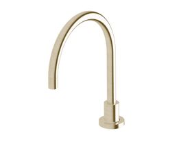 Sussex Scala Hob Sink Swivel Outlet Curved LUX PVD Brushed Platinum Gold (3 Star)