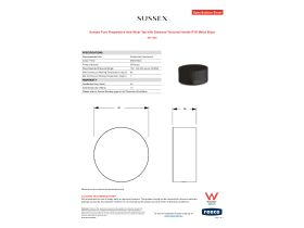Specification Sheet - Sussex Pure Progressive Hob Mixer Tap with Diamond Textured Handle PVD Matte Black
