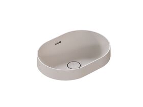 Hero - Omvivo Villa Thin Edge Oval Semi Inset Basin 485mm Island Sand