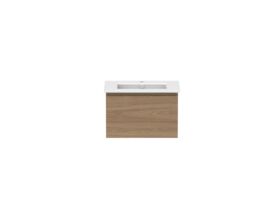 Hero - Posh Domaine 600mm Wall Hung Vanity Unit All-Drawer Matte White Ceramic Top