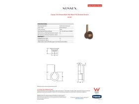 Specification Sheet - Sussex Oria Shower/Bath Wall Mixer PVD Brushed Bronze
