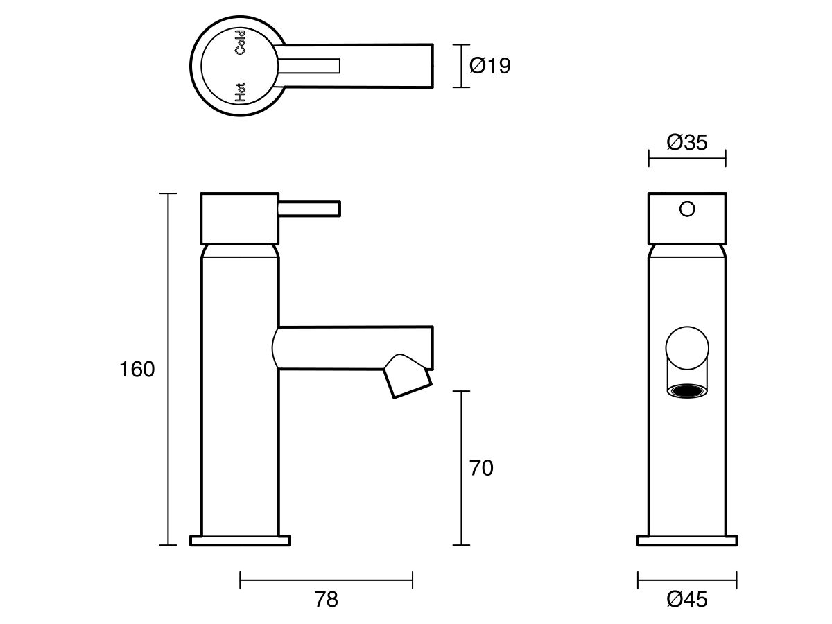 Sussex Scala Mini Basin Mixer Tap