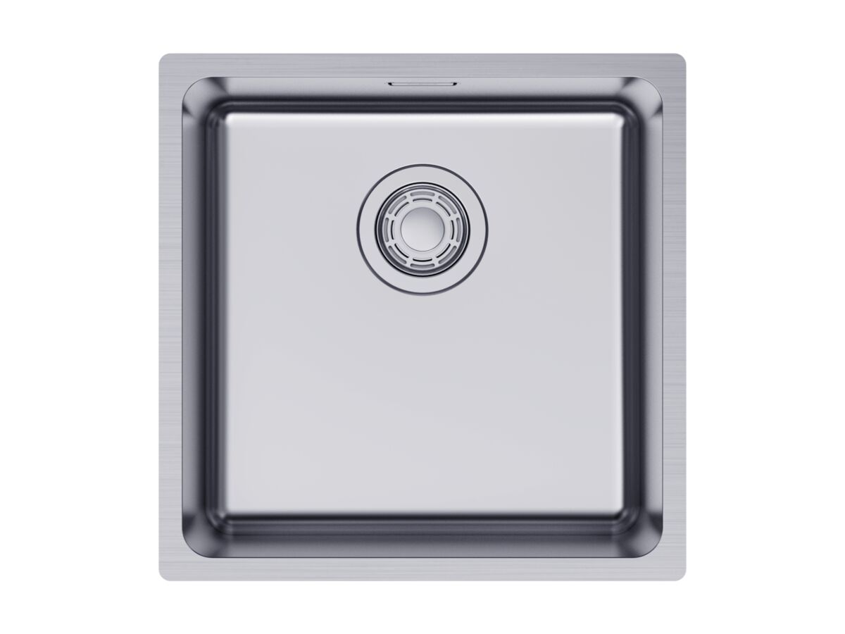 Hero - Memo Oscar Inset/Undermount Single Bowl Sink 400mm Overflow No Taphole