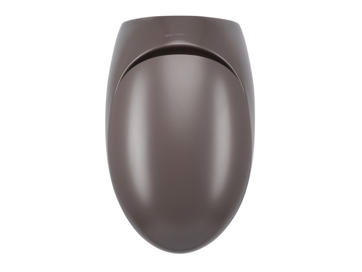 Supporting Image 3 - LAUFEN Alessi Rimless Wall Hung Pan with Soft Close Seat Matte Cafe (4 Star) - Top