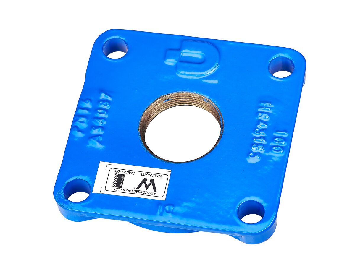 Dimax Ductile Iron Blank Flange PN16 B5 DN100 Tapped Central 50mm (2") BSPF