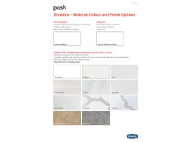 Material, Colour & Finishes - Posh Domaine