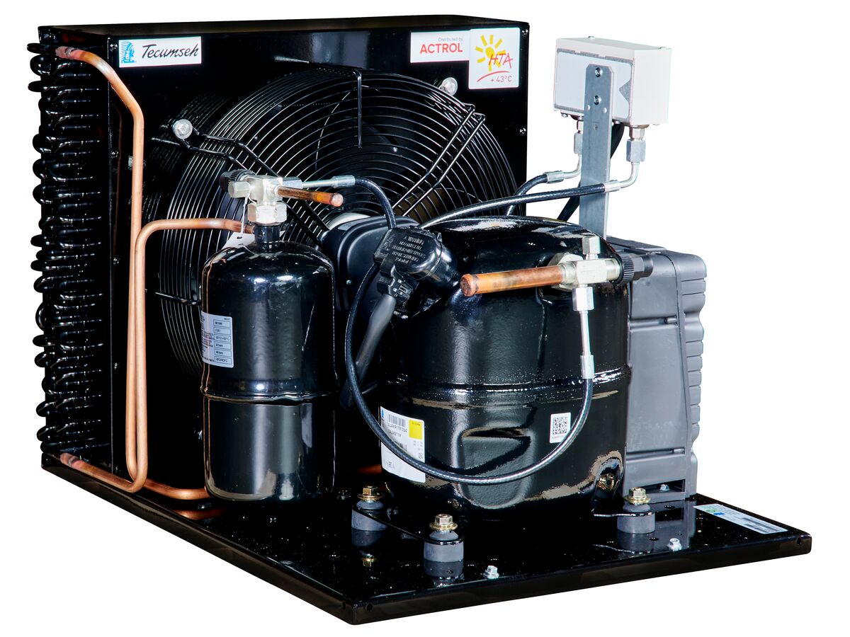 Tecumseh AJ2 HTA Condensing Unit 1HP R134A MHBP TAJT4511YHR-TZ-3 with Pressure Control