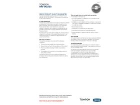 Warranty - Tomson NRI Valves