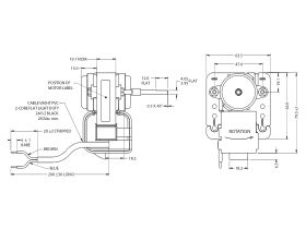 Fasco Fan Motor ACW 0.3A J06RF17