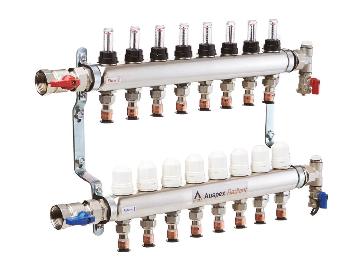 Auspex Radiant UFH Manifold 8 Port