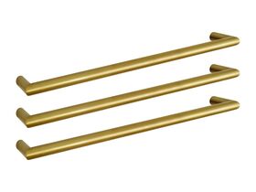 Mizu Drift Heated Towel Rail 830mm (Triple Pack) Brushed Brass