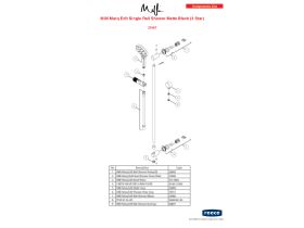 Component Listing - Milli Marq Edit Single Rail Shower Matte Black (3 Star)