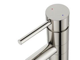 Supporting Image - Posh Bristol Pin Standard Sink Mixer Tap Brushed Nickel (4 Star) Lead Free - Handle