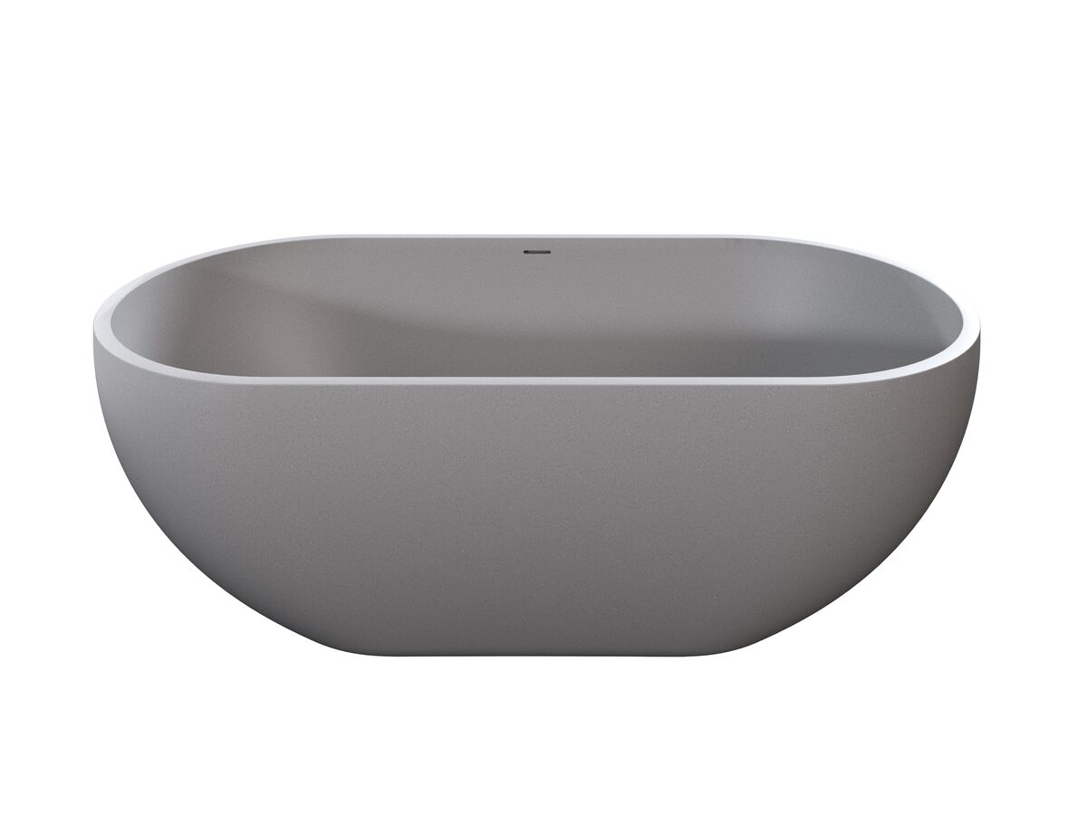 Supporting Image - Omvivo Villa Freestanding Bath 1725 x 820mm Cove Grey - Front