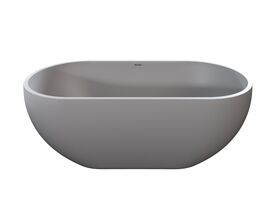 Supporting Image - Omvivo Villa Freestanding Bath 1725 x 820mm Cove Grey - Front