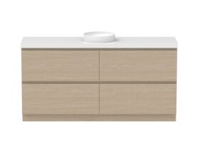 Hero - Posh Domaine All-Drawer Twin 1800mm Floor Mounted Vanity Unit Single Bowl 50mm Top