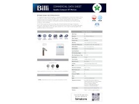 Technical Guide - Billi Touch Motion Boiling Chilled Tap Quadra Compact Medium Capacity for Up To 20 People