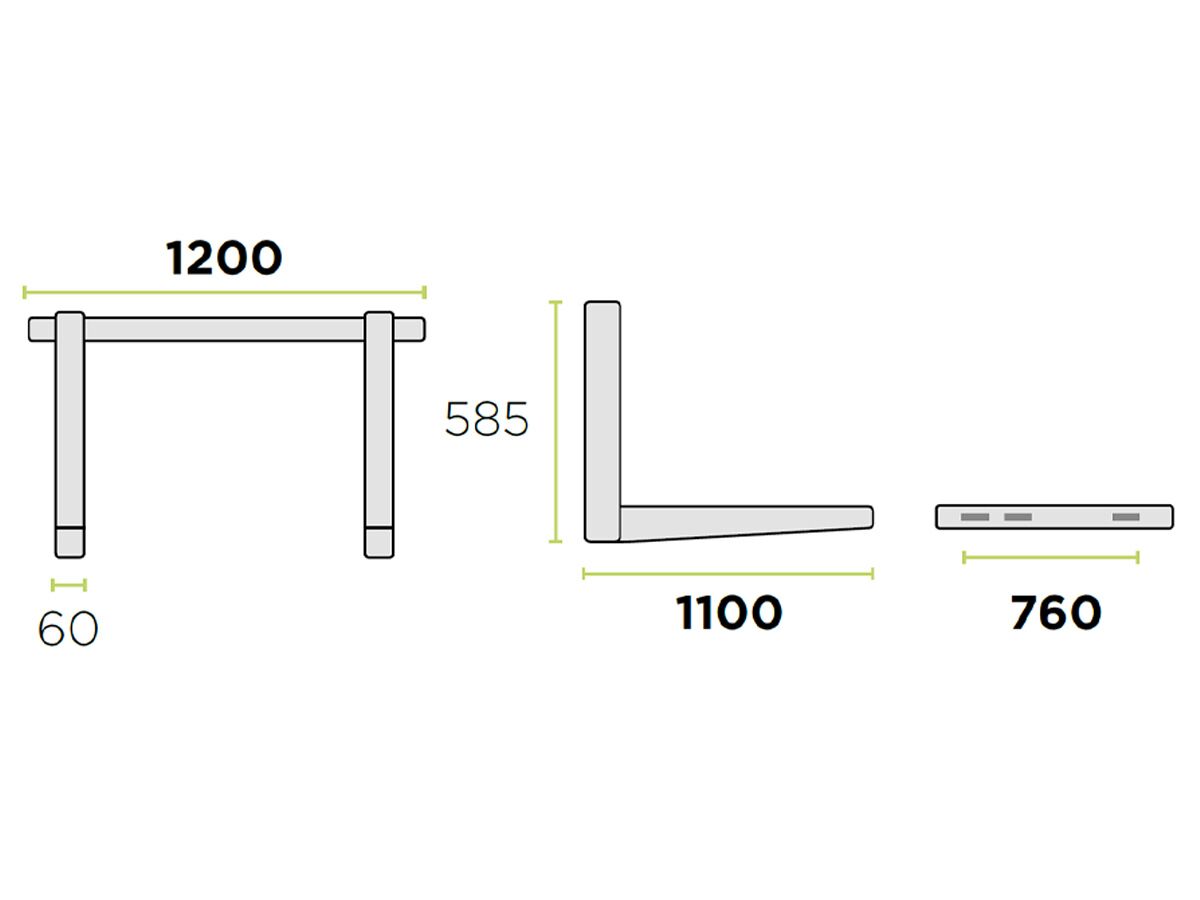 Rodigas Ref Wall Bracket 100kg 1200W1100
