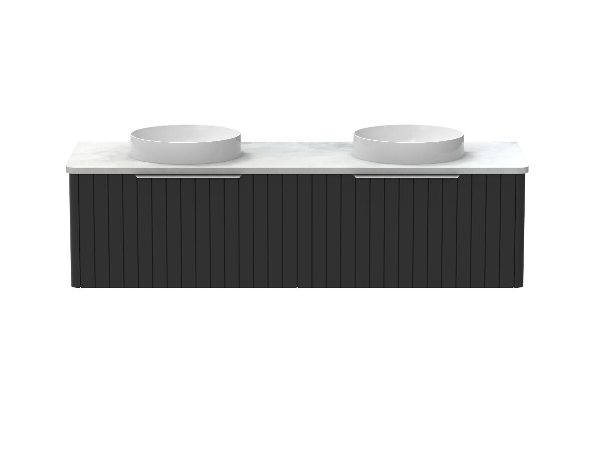 Kado Neue All-Drawer 1500 Double Bowl Wall Hung Cherry Pie
