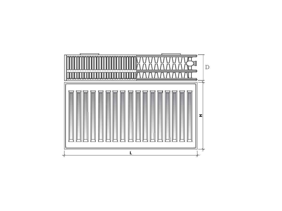 Purmo Compact C33 Drawing