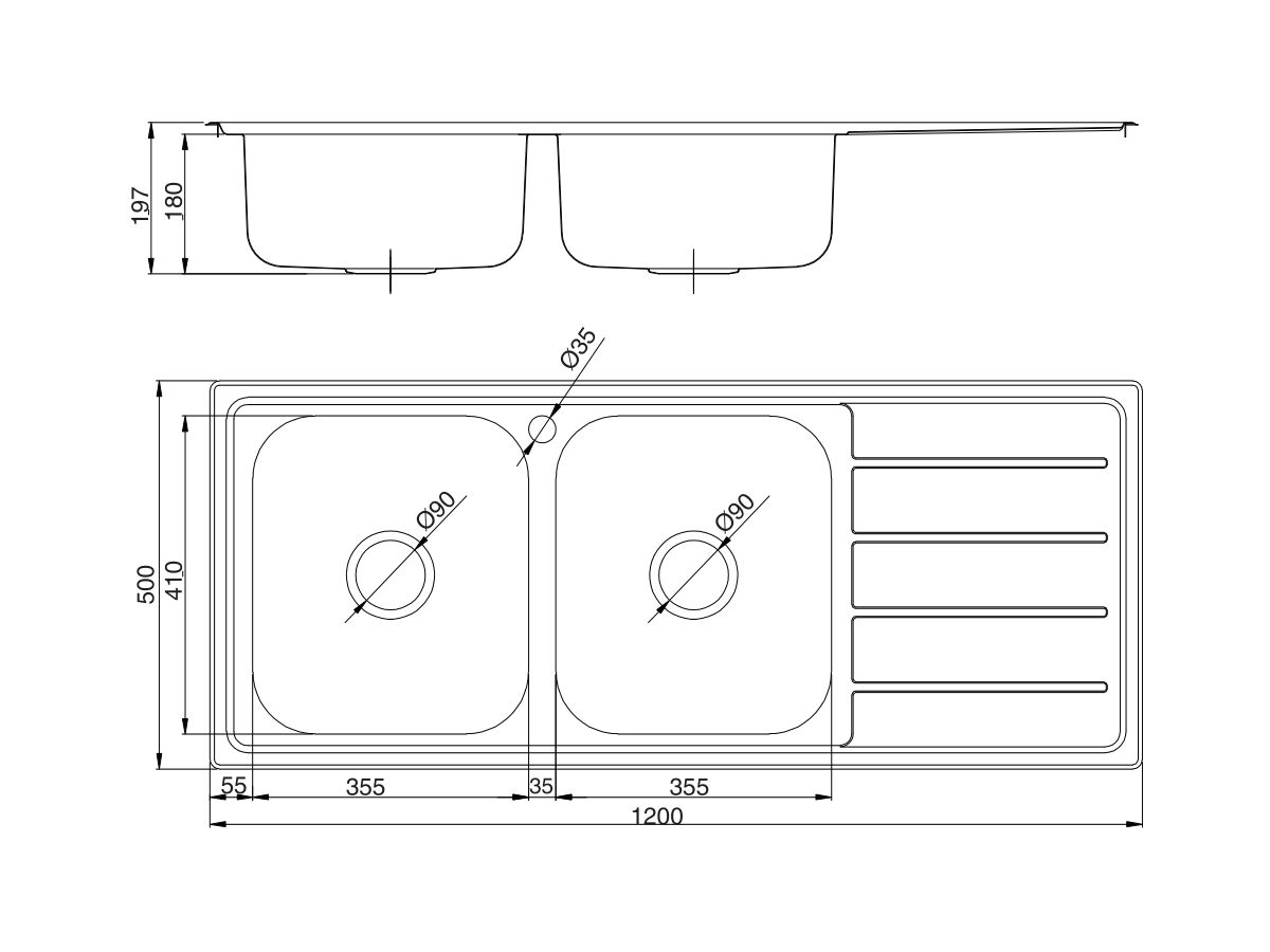 Posh SOLUS MK3 DB BOWL SINK 1TH LHB SS
