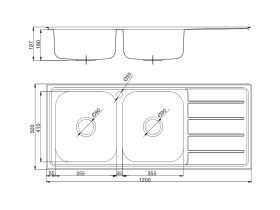Posh SOLUS MK3 DB BOWL SINK 1TH LHB SS