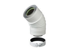 Thermann Commercial 28 Flue Elbow 45 Degree 80/125