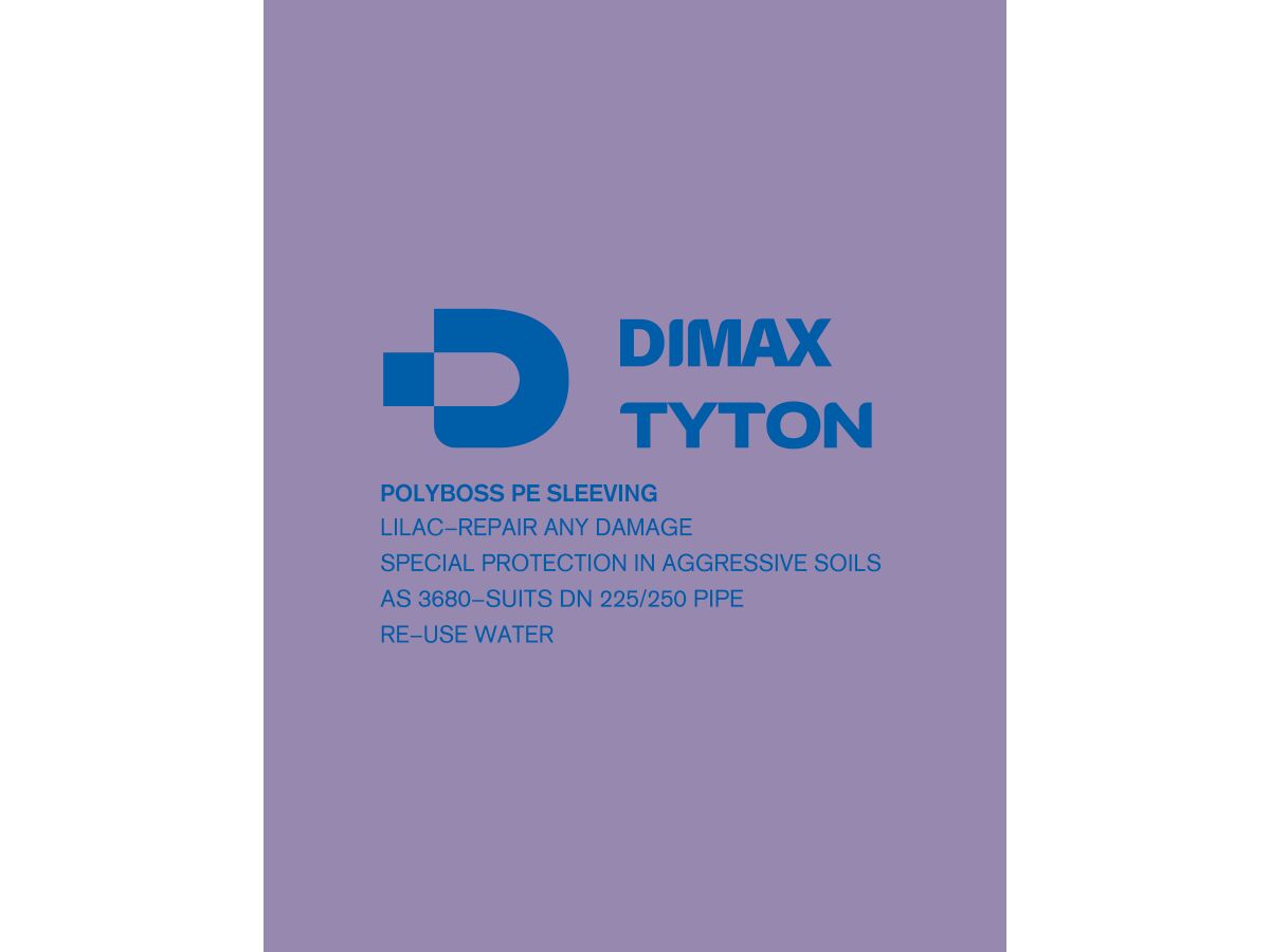 Supporting Image - Polyboss Pipe Sleeve Lilac (16) 225/250mm