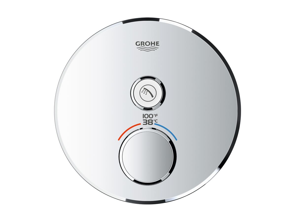 Hero - GROHE Smart Control Thermostatic Mixer 1 Button Chrome Plated