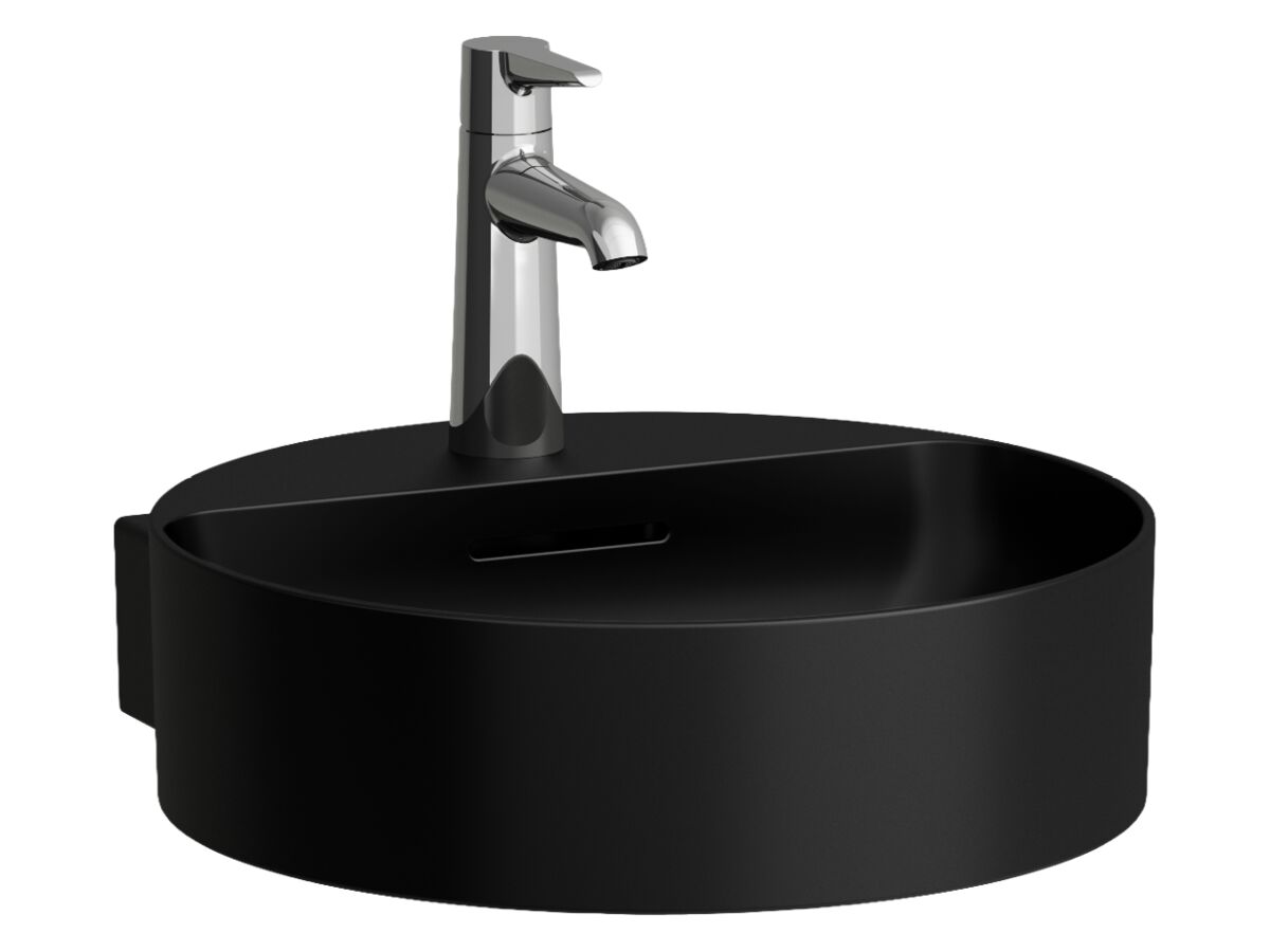 Screw Fixings Types LAUFEN Val Round Counter/Wall Basin 400mm x 425mm 1 Taphole with ...