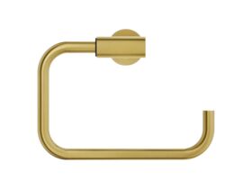 Supporting Image 2 - Mizu Drift Square Guest Towel Holder Brushed Brass - Front