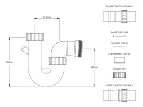 Dura Standard P Trap 50mm