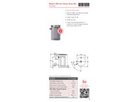 Specification Sheet - Rheem 50L Internal / External Triple Element Heavy Duty Electric Hot Water System